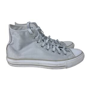 Converse Chuck Taylor All Star High Top Sneakers Womens‎ 10 Sparkle Silver Gray